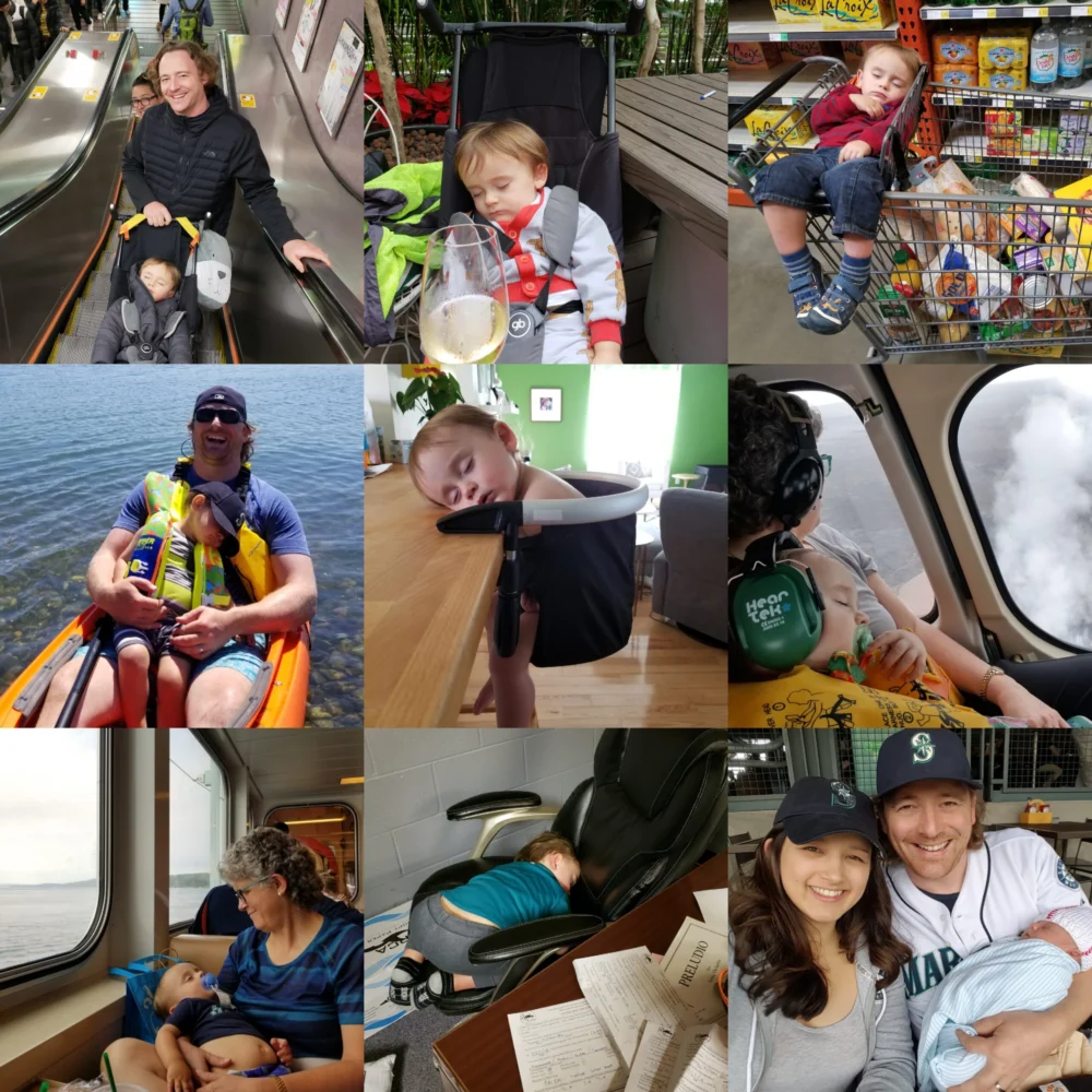 8 cute places babies have fallen asleep